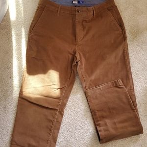 Mens IZod brown corduroy pants 33x32